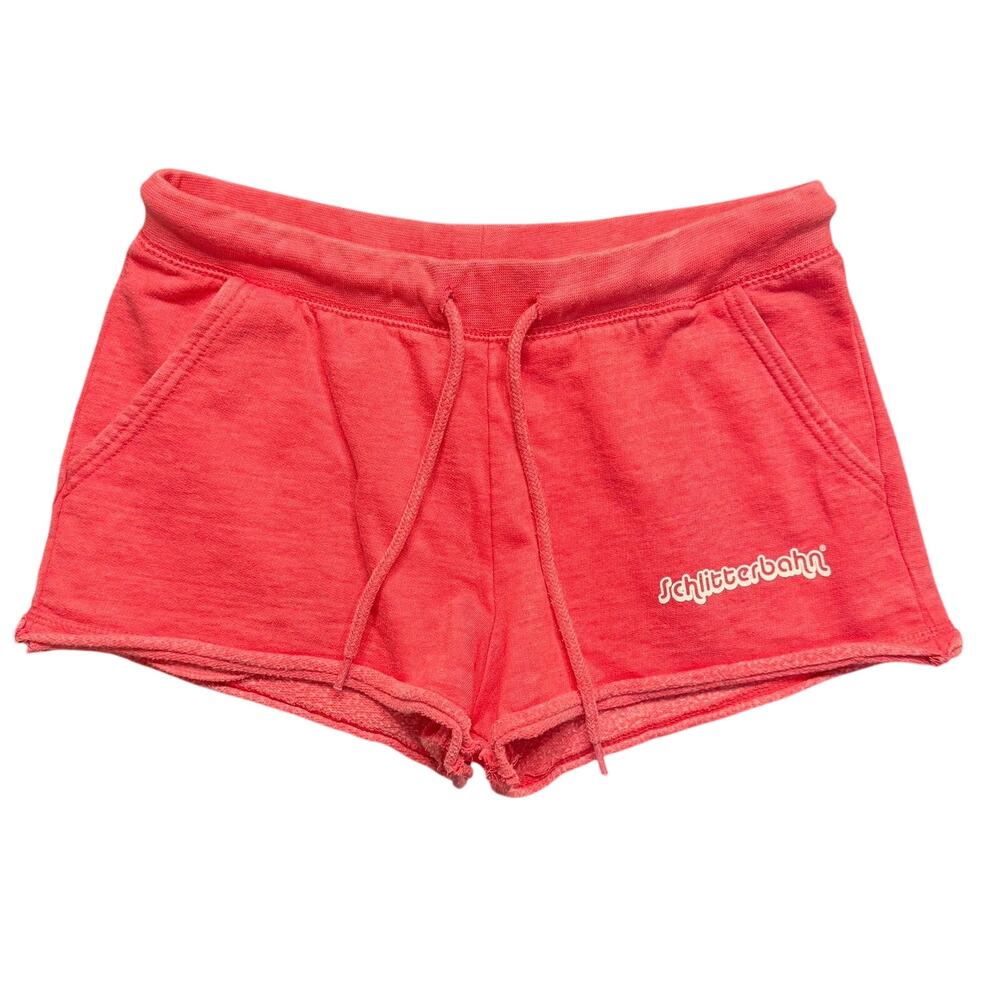 POP SURF Schlitterbahn Pink Sweat Shorts Size medium